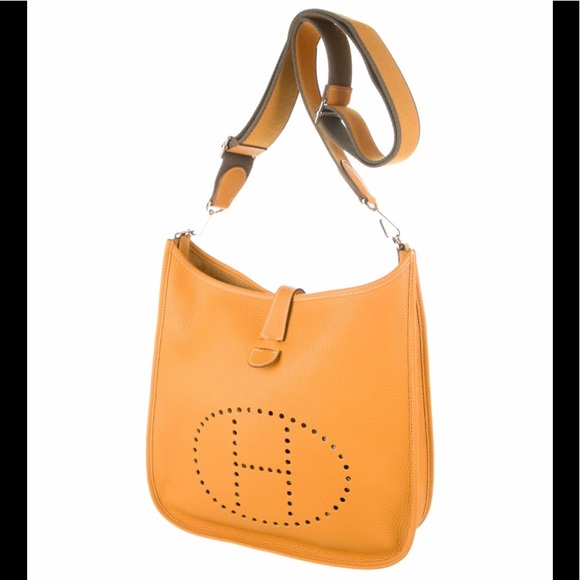 Hermes Evelyn’s III GM Potiron Orange Clemente Leather with Palladium hardware, - Picture 8 of 9